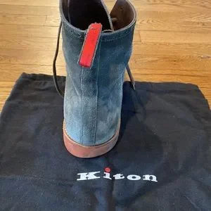 Kiton | Shoes | Kiton Suede Green Wingtip Boots Size 1  display picture 2